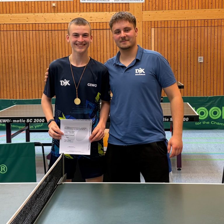 Tim Ries wird Erster bei der baden-Württembergischen Rangliste der Jugend U15